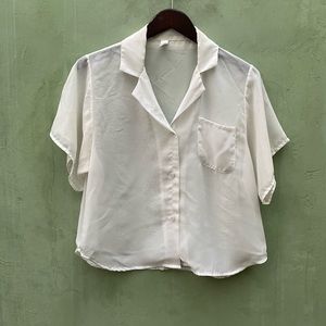 Chiffon American apparel button down blouse